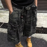 Joior Camouflage Work Men Shorts 2024 Cargo Darkwear Pocket Design Casual New Fashion Male Wide Leg Trousers