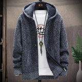 Joior Autumn and Winter New Men's Fashion Hooded Sweater Men's Casual Plus Fleece Thickened Warm High-Quality Large Size Sweater