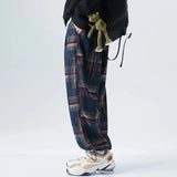 Joior Ankle-Length Plaid Harem Pants Men Clothing Joggers Men Pants Trousers Japanese Fashion Sweatpants S-5XL Streerwear