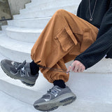 Joior Cargo Pants Men's Loose Large Pocket Wide Leg Jogger Pants Harajuku Street Fashio Brand Male Workwear Trousers