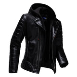 Joior Winter New Standing Collar Leather Jacket Men's Business High-grade Leather Jacket Young and Large Size Motorcycle Jacket