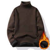 Joior turtleneck outfit men Autumn Winter Men's Turtleneck Sweater Men's Knitting Pullovers Rollneck Knitted Sweater Warm Men Jumper Slim Fit Casual Sweater