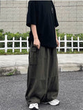 Joior Harajuku Vintage Wide leg jeans Pants Men Casual Joggers Harem Pants White Cargo Pants Skateboard Trousers Streetwear