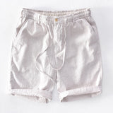 Joior Summer New Sweatpants Drawstring Shorts Garment Jogger 100%Pure Linen Shorts Comfortable Tracksuits