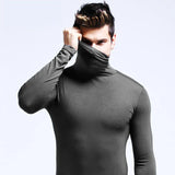 Joior Man Thermal Turtleneck Casual Sleepwear Shirt S-2XL Sleeve Long Slim Coat 5colors Basic Sweater Bottom Winter