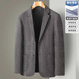 Joior New Men's Blazer Fashion Middle-aged Business Casual Professional Wear Casual Loose British Style Sub-trend Four Seasons Suit