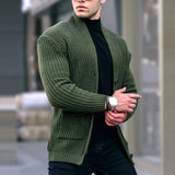 Joior Men Casual Knitting Cardigan Autumn Winter Sweater Coats Solid Long Sleeve Male Jacket Daily Style Pocket Streetwear Tracksuits