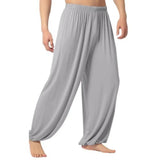 Joior Men's Harem Pants Solid Color Yoga Pants Morning Exercise Tai Chi Pants Casual Wide Leg Pants Long Pants Harem Pants Male Slacks