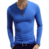 Joior Fashion Hot Sale Classic Long Sleeve T-Shirt For Men Fitness T Shirts Slim Fit Shirts Solid Tees Tops Men Tees Shirt Clothes