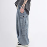 Joior Baggy Jeans Trousers Male Denim Pants Black Wide Leg Pants Men's Jeans men Oversize Cargo Korean Streetwear Hip Hop Harajuku