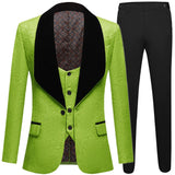 Joior Banquet Feather Embossing Process Designer Blazer Jacket Pants Vest / Men's New Suit Coat Waistcoat Trouser 3 Piece Set