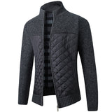 Joior Autumn Winter New Mens Jacket Slim Fit Stand Collar Zipper Jacket Men Solid Thick Warm Jacket Men Sweater