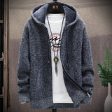 Joior Autumn and Winter Men's Wool Jacket New Jacket Plush Thickened Classic Vintage Cardigan Hoodie Casual Loose Tops