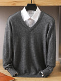 Joior 2024 NEW Men's Cashmere Sweater V-Neck Pullovers Knit Large Size Winter New Tops Long Sleeve High-End Jumpers