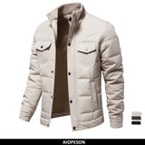 Joior New Winter Warm Pocket Fleece Lined Jackets Plaid Caual Zipper Jacket Coat for Men