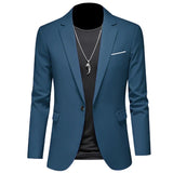 Joior 2024 Fashion New Men's Casual Business Slim Fit Formal Dress Blazers Jacket Suit Coat