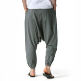 Joior Men Hiphop Harem Pants Baggy Casual Yoga Loose Drop Crotch Trouser