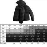 Joior Autumn and Winter New Men's Water and Wind-Resistant Cotton Parkas Fashion Casual Hooded Thickened Printed Warm Cotton Jacket