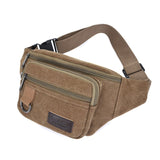 Joior Chest Bag Canvas Waist Bag Women Men's Belt Bag Fashion Bum Bag Travel Purse Bag for Phone Pouch Pocket Hip Bag Waist Pack Male