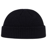 Joior Autumn Winter Melon Cap Men women Knitted Hat Beanie Skullcap Sailor Caps Cuff Short Brimless Retro Navy Style Hats casquette