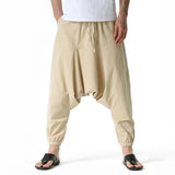 Joior Men Hiphop Harem Pants Baggy Casual Yoga Loose Drop Crotch Trouser