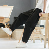 Joior 6 Colors Summer Men's Trousers Cotton Linen Fashion Thin Soft Casual Pants Breathable Loose Shorts Straight Pants Streetwear