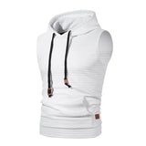 Joior New Fashion Zipper Cardigan Sweater Mens Sleeveless Hooded Vest Jacket Plus Size S-4XL Streetwear Vest Hoodies