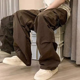 Joior Regular Fit Men Pants Street Style Men's Cargo Pants with Multiple Pockets Loose Fit Elastic Waist for Hip Hop Fashion