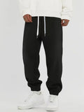 Joior Men Drawstring Waist Slant Pocket Sweatpants