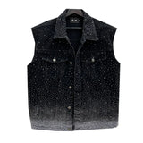 Joior Fashion Casual Hot Drill Denim Vest For Men New Patchwork Men's Single Breasted Sleeveless Jackets Summer Tide