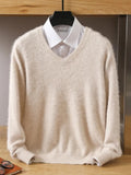 Joior 2024 NEW Men's Cashmere Sweater V-Neck Pullovers Knit Large Size Winter New Tops Long Sleeve High-End Jumpers