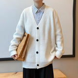 Joior Autumn and Winter Cardigan Sweater Jacket Men's Casual Warmth Single Breasted Cardigan Top