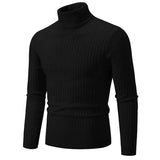 Joior black turtleneck outfit men Cool New Trend Men's High Neck Sweater  Pullover Knitted Warm Casual Men Clothing  Knitted Sweater Men