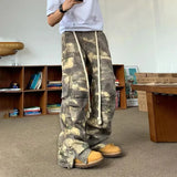 Camouflage Cargo Pants Men Oversize Camo Trousers Male Loose Casual Vintage Streetwear Hip Hop Safari Style