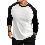 Joior Casual Fashion Streetwear Long Sleeve T-shirt Men Woman Fitness Raglan Sleeves Tee Shirt Male Tops Spring Autumn Clothing