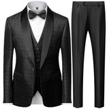 Joior Coat Vest Pants 3 Piece Suit Set Luxury Groom Wedding Dress Party High End Waistcoat Slim Fit Lapel Blazer Jacket Men Trousers