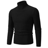 Joior black turtleneck outfit men Cool New Trend Men's High Neck Sweater  Pullover Knitted Warm Casual Men Clothing  Knitted Sweater Men