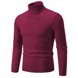 Joior black turtleneck outfit men Cool New Trend Men's High Neck Sweater  Pullover Knitted Warm Casual Men Clothing  Knitted Sweater Men