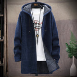 Joior Autumn and Winter New Classic Fashion Medium Length Coat Men's Casual Loose Thickened Warm High-Quality Large Size Sweater