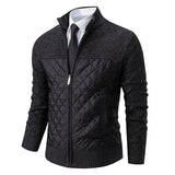 Joior Autumn Winter Sweater Men's Loose Cardigan New Cold Cold High Neck Jumpers Patchworked Windbreaker Causal Jackets