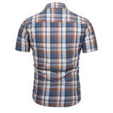 Joior Brand Quality Plaid Shirt Men 100% Cotton Short Sleeve Summer Men's Shirts Fashion Casual Social Business Shirt for Men