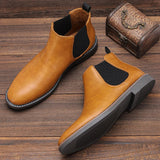 Joior 40~46 Chelsea Boots Men Brand Comfortable Fashion Leather Men Boots