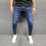 Joior Men's Fashion Leggings Jeans Solid Color Leisure Sports Elastic Cotton Pants 2024 Spring And Autumn High Quality Men's Wear