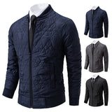 Joior Autumn Winter Men's Fashion Leisure New Knitted Men's Korean Version of Slim Cotton-padded Jacket Sweater Coat