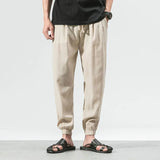 Joior Cotton Linen Casual Harem Pants Men Joggers Man Summer Trousers Male Chinese Style Baggy Pants Harajuku Clothe