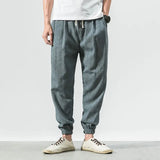 Joior Cotton Linen Casual Harem Pants Men Joggers Man Summer Trousers Male Chinese Style Baggy Pants Harajuku Clothe