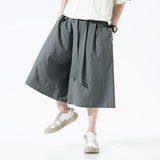 Joior Harajuku Men Pants Summer Casual Solid Color Harem Pants Vintage Oversize Wide Leg Baggy Streetwear Loose Large Size