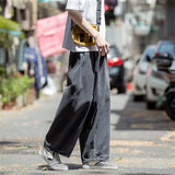 Joior Men Jeans Wide Leg Denim Cargo jean pants Loose Straight Baggy Men's Jeans hip hop Streetwear Skateboard Neutral denim Trousers