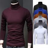 Joior Man Thermal Turtleneck Casual Sleepwear Shirt S-2XL Sleeve Long Slim Coat 5colors Basic Sweater Bottom Winter