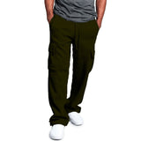 Joior Men Sweatpants Long Pants Loose Sport Fit Jogging Joggers Sweat Pocket Cargo Pants Trousers Plus-size S-4XL